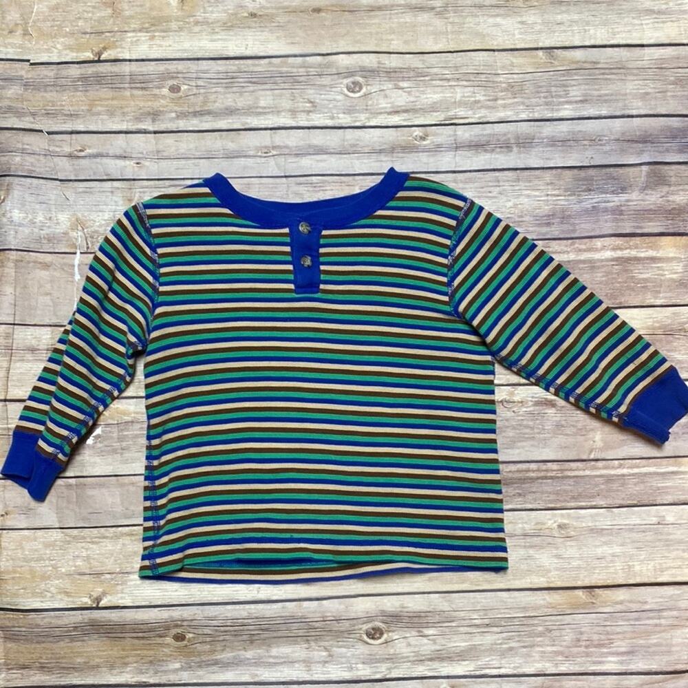 Hanna Andersson Thermal Striped Long Sleeve Top 2